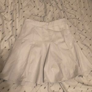 White tennis skirt